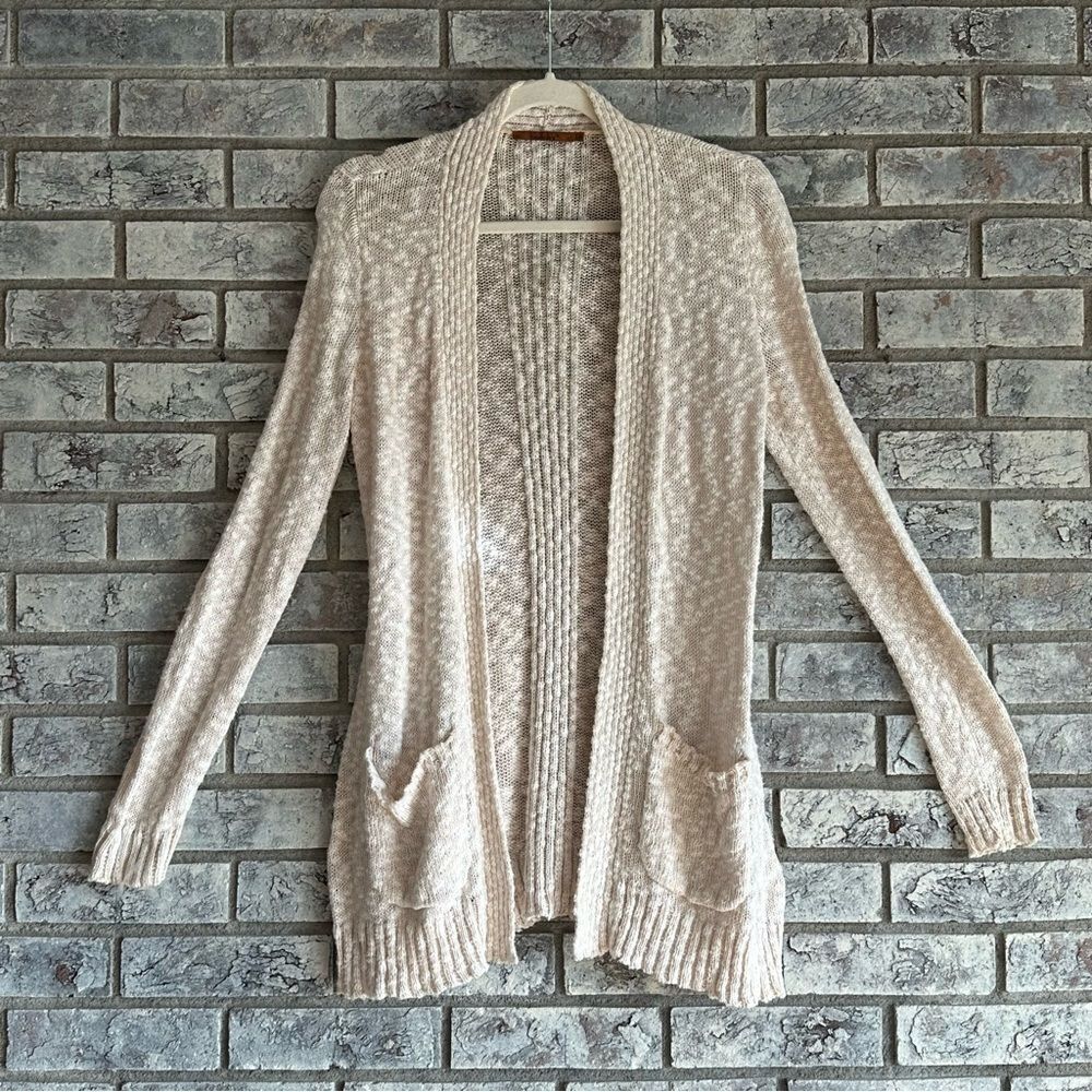 Belldini Open Front Cardigan Sweater - 100% Cotton - Size S